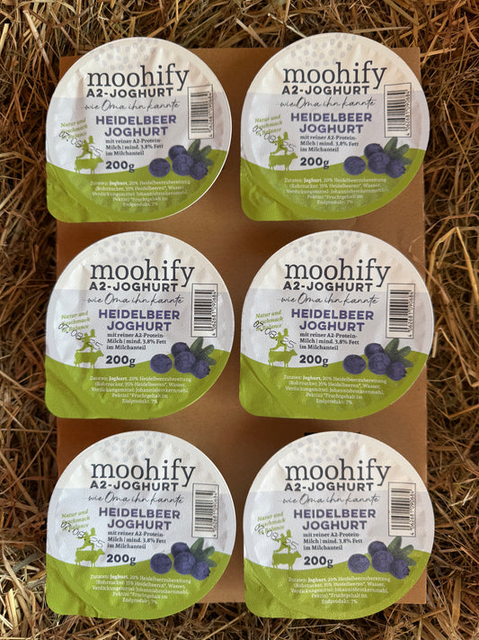 A2 Fruchtjoghurt Heidelbeer 6er Steige